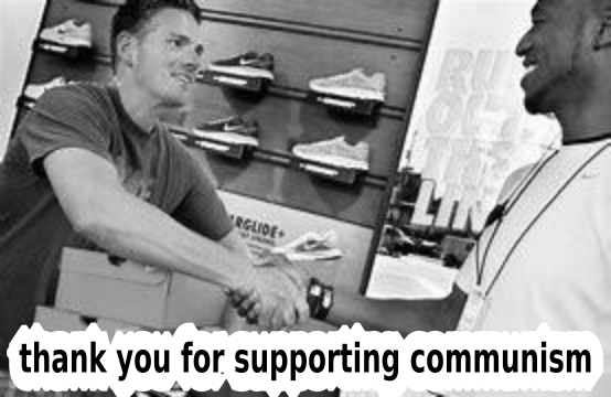 thank you for supporting communism